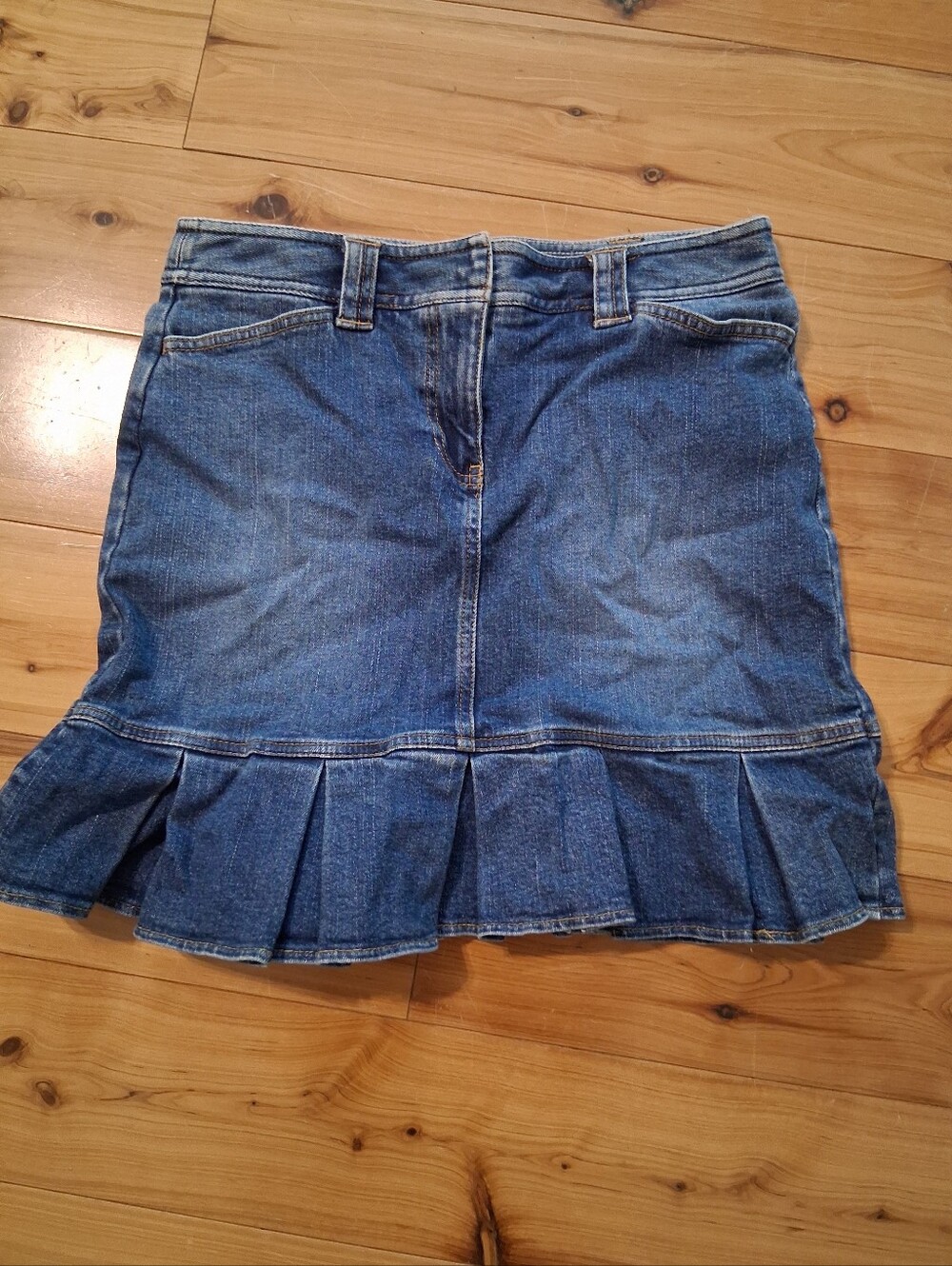 Ann Taylor Loft Vintage Y2k Vintage Archival Denim Skirt Size 8 Petite